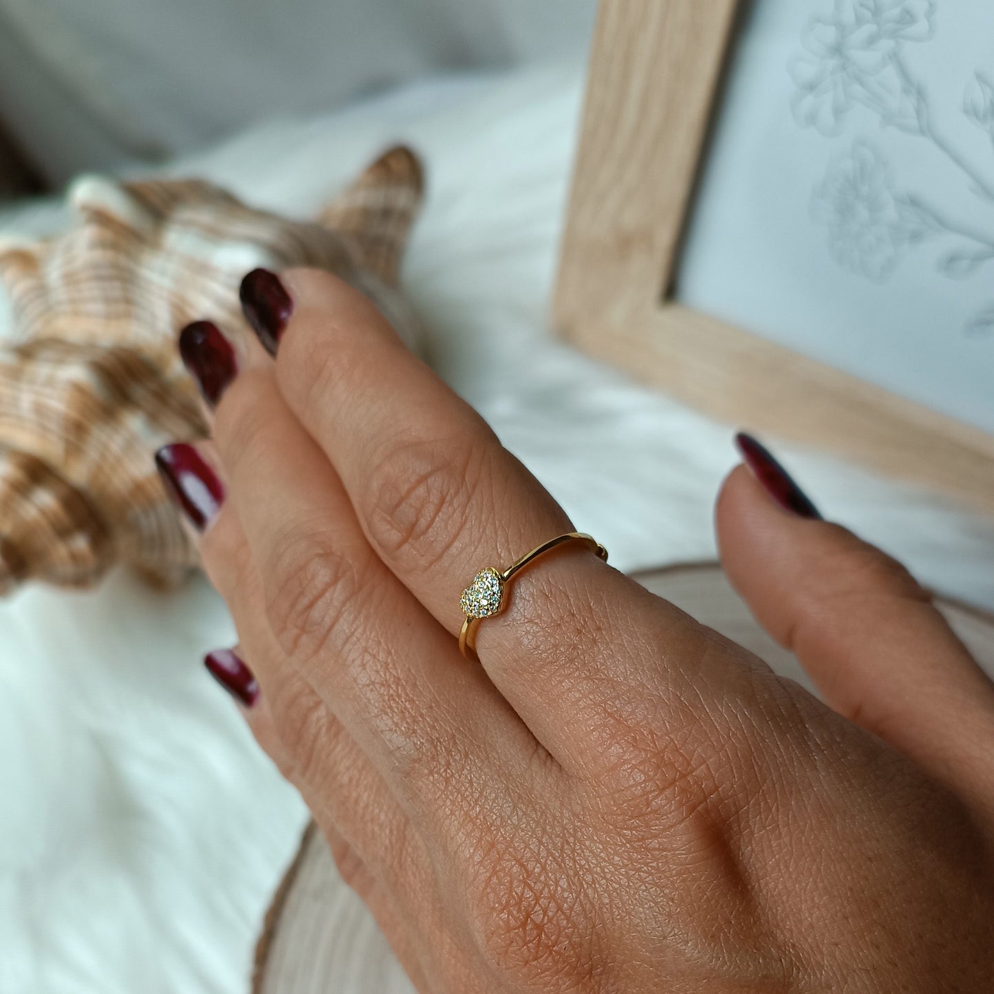 ANELLO REGOLABILE CON CUORE PICCOLO