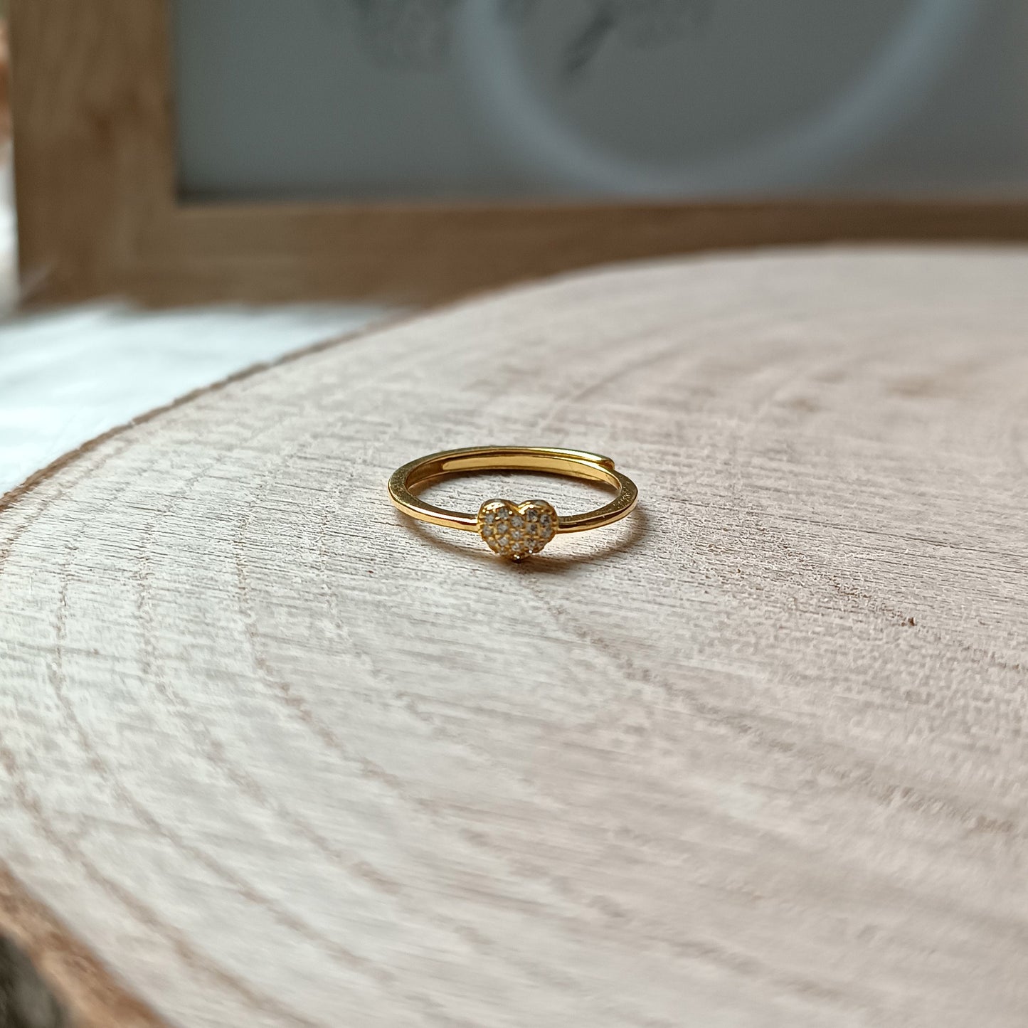 ANELLO REGOLABILE CON CUORE PICCOLO