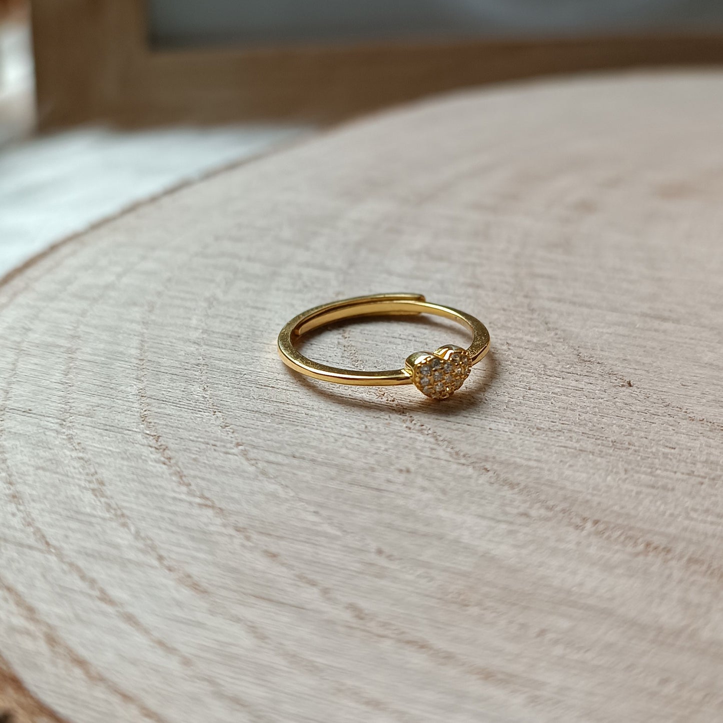 ANELLO REGOLABILE CON CUORE PICCOLO