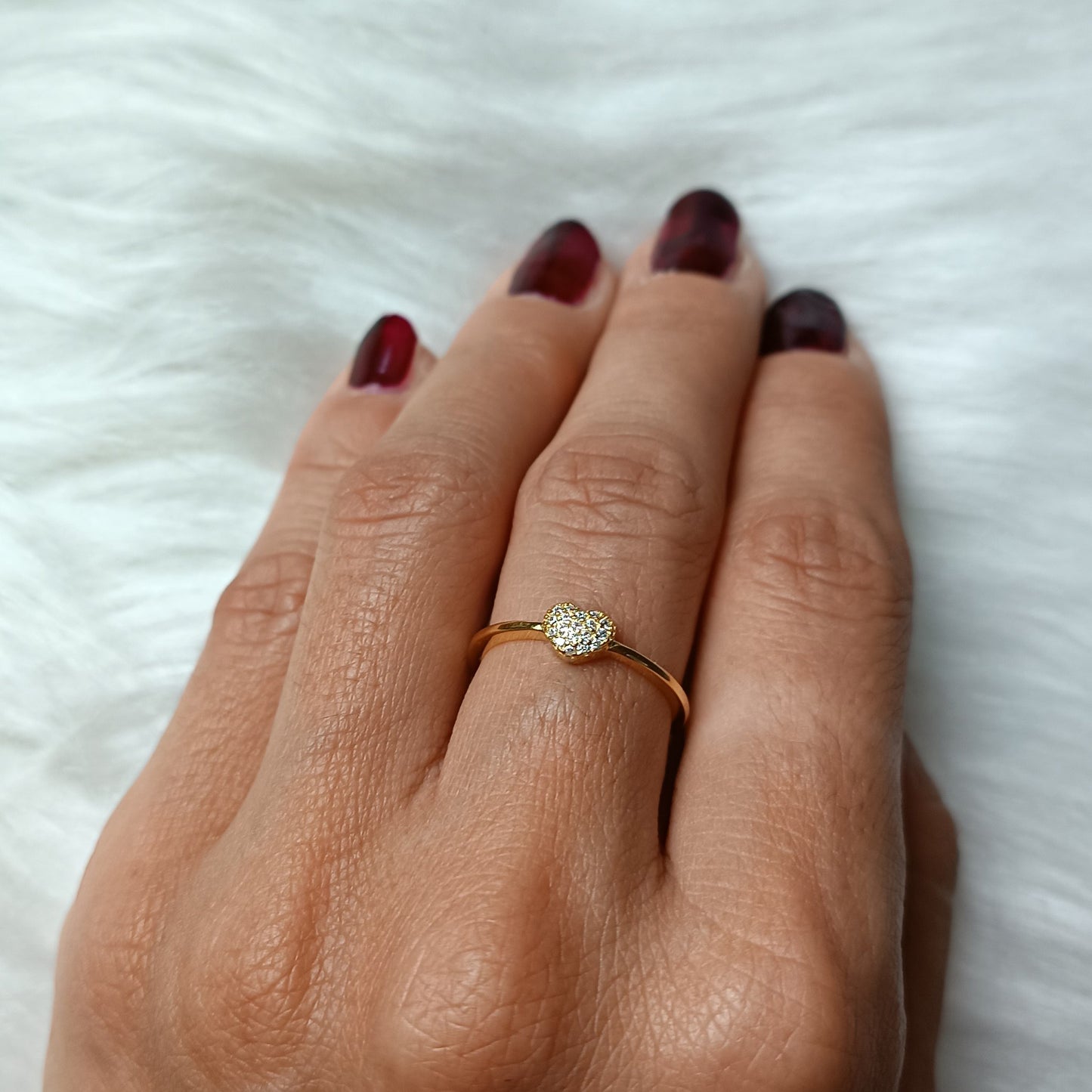ANELLO REGOLABILE CON CUORE PICCOLO
