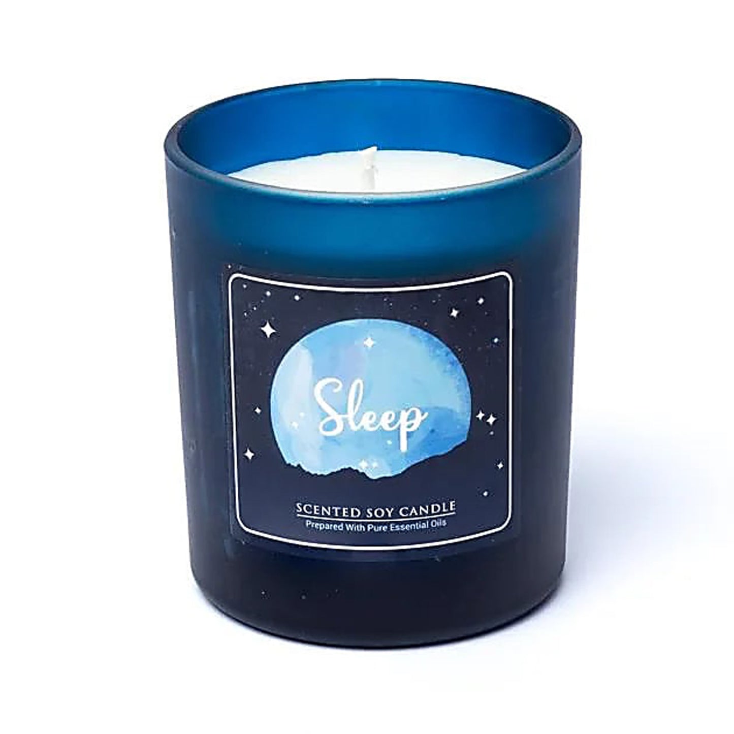 CANDELA DI SOIA DOLCI SOGNI in vaso di vetro