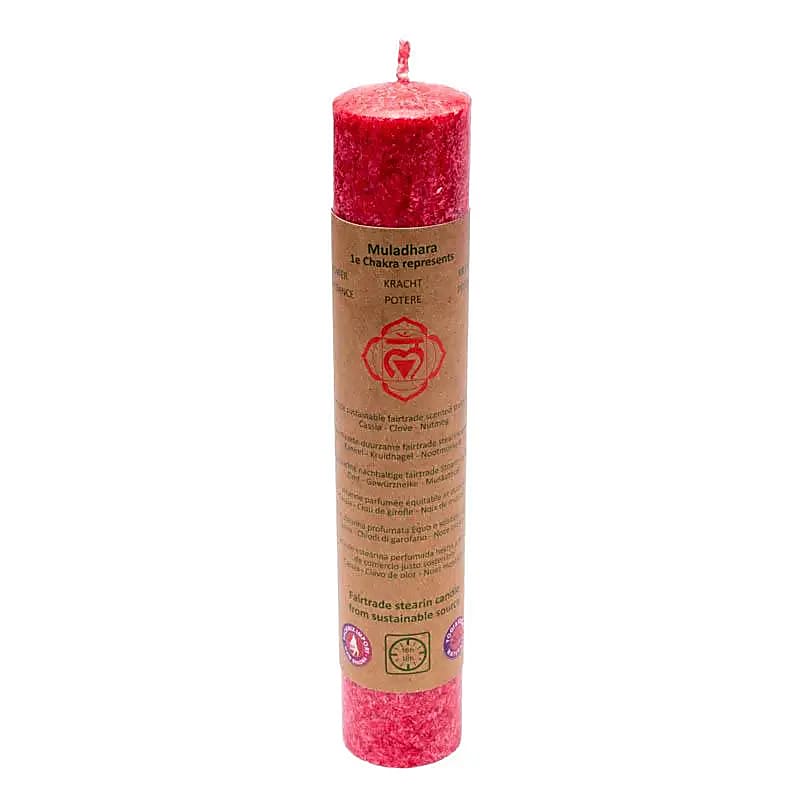 CANDELA CILINDRICA PROFUMATA ROSSA